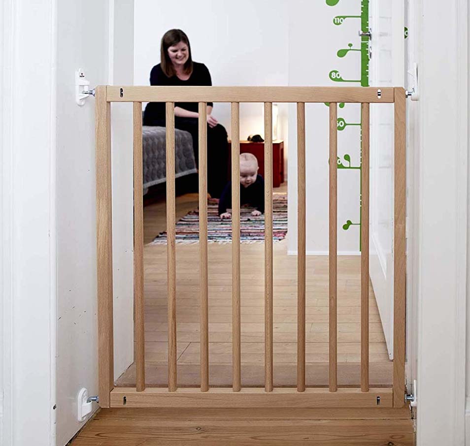 babydan wooden stair gate